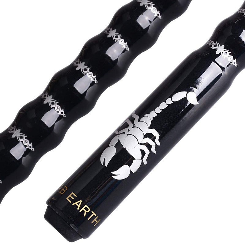 AB Earth 58" Pool Cue/Pool Stick Ergonomic Design Hardwood Canadian Maple 13mm Tip 18-21oz Billiard Cue B1SN, Black 21oz - Image 1